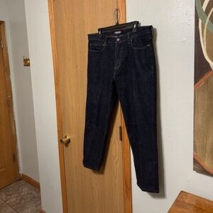 Lands' End "Square Rigger" Size 36x27 Slim Fit Dark Wash Jeans - EUC